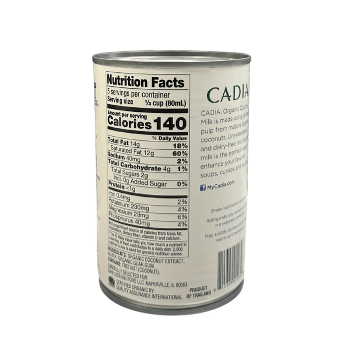 Coconut Milk, Organic, Unsweetened