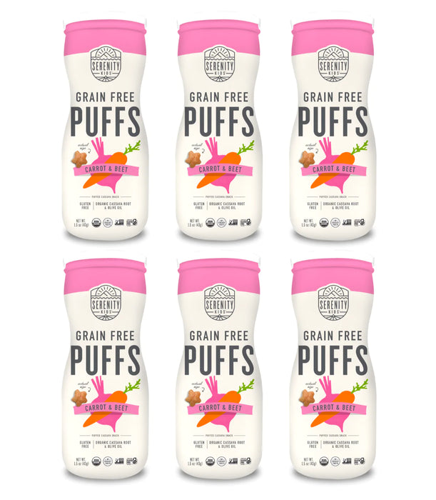 Serenity Kids Puff Crt Beet Veg, Pack of 6 - 1.5 Oz