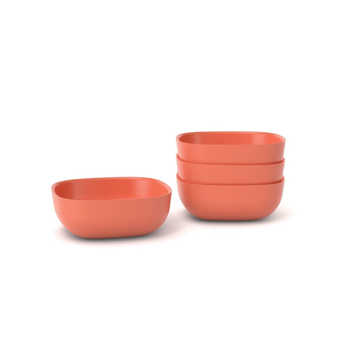 Bamboo Cereal Bowl - 4 Piece Set- Persimmon