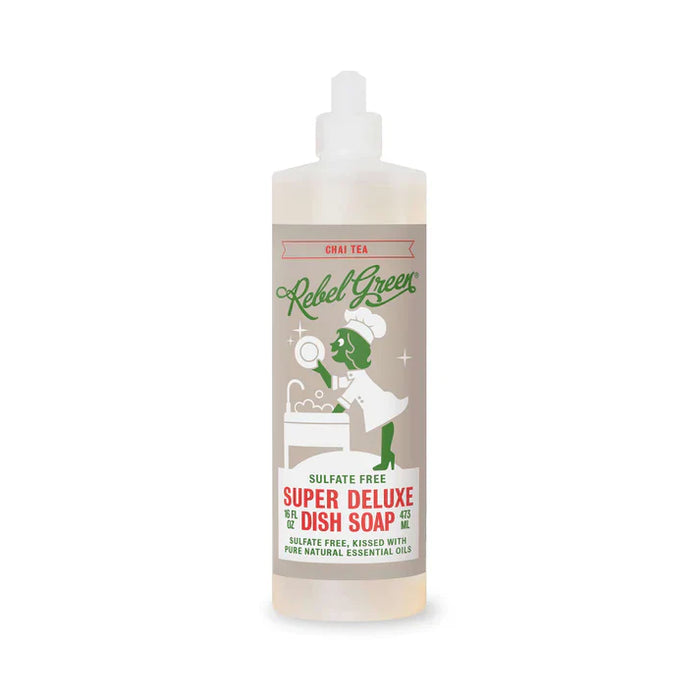 Rebel Green Chai Tea Scented Dish Soap (Pack of 4-16 Fl Oz)