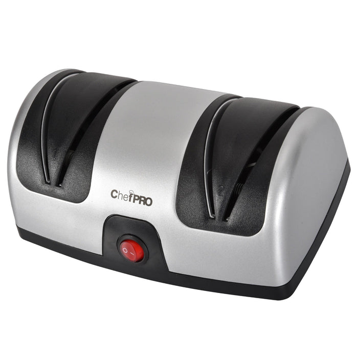 Chef PRO Electric Kitchen Knife Sharpener and Polishing System, Black-Silver