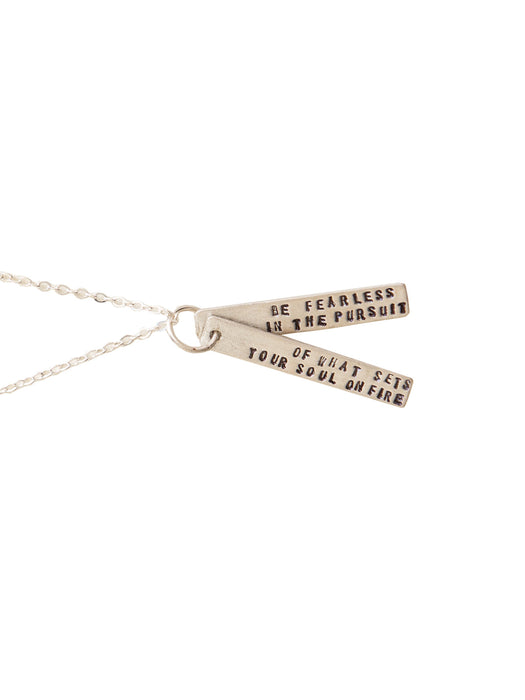 Chocolate & Steel Be Fearless Necklace