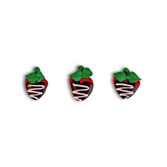 Chocolate Covered Strawberries Icing Decs (36ct)