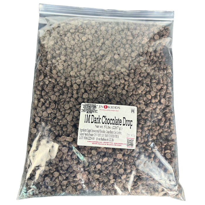 Callebaut 1M Dark Chocolate Drops – 1000CT semi-sweet chips for baking, Kosher Dairy, heat-stable in 5 lb and 50 lb packs