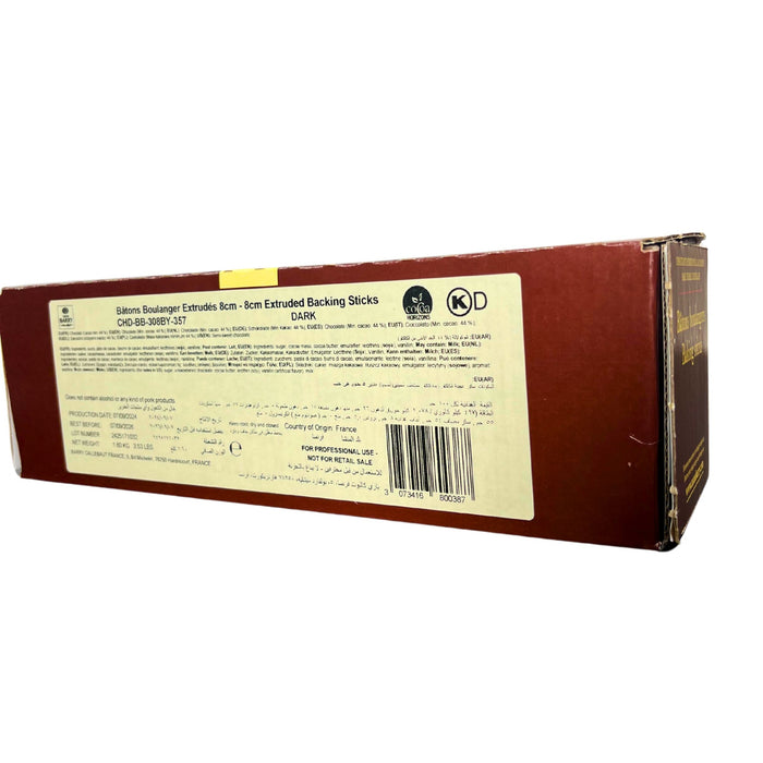Cacao Barry Choco Batons – 44% dark chocolate sticks for baking, perfect for pain au chocolat and pastries, Kosher Dairy
