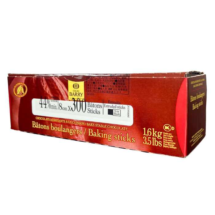 Cacao Barry Choco Batons – 44% dark chocolate sticks for baking, perfect for pain au chocolat and pastries, Kosher Dairy