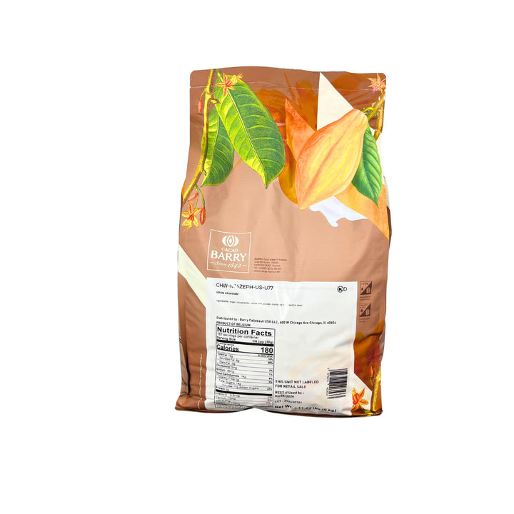 Cacao Barry Zephyr White Chocolate – 34% Cocoa Butter, Kosher