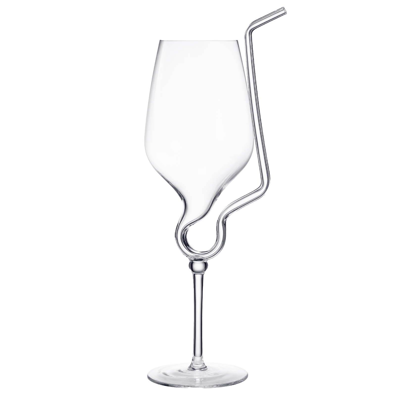 glass wine glasses with straw Straw Wine Glass, Spiral Vampire Wine Glass