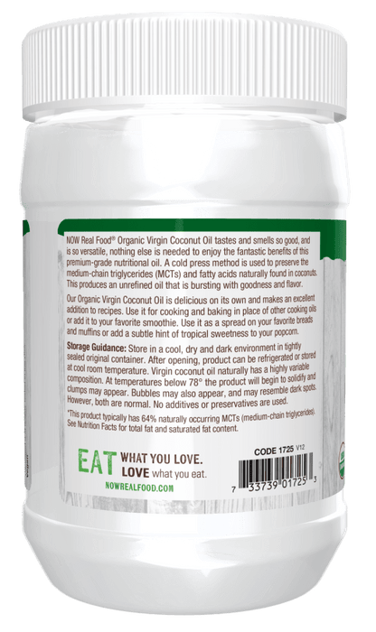 Coconut Oil, Virgin, Organic