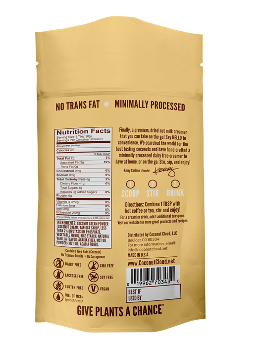 Vanilla Coconut Milk Creamer