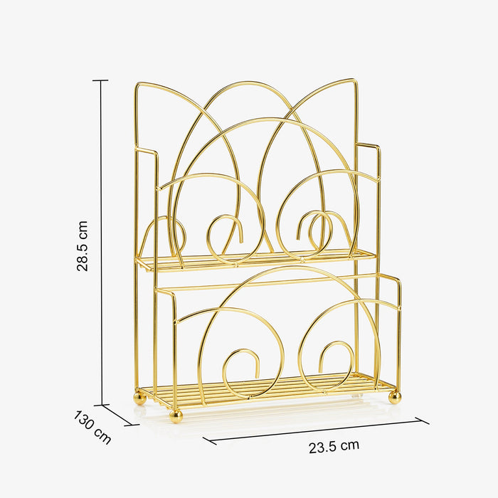 Gourmet Coffee Syrup Rack Gift Set, Includes Display Rack - Flavored Coffees Sweetener, 10 50mL Coffee Syrups, Includes Classic Mocha Vanilla Salted Caramel Flavoring Chai Latte, Protein Shake Flavors