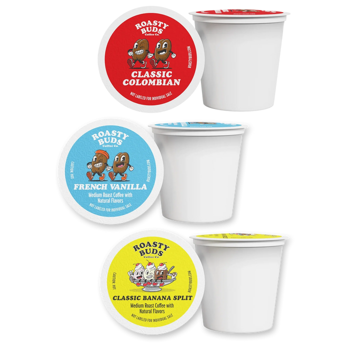 Regular, French Vanilla & Banana Split Coffee Pods