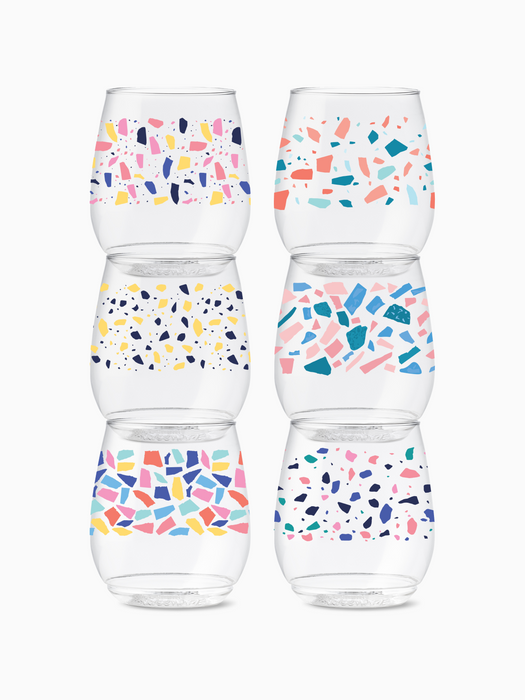 Colorful Terrazzo - POP 14oz Vino