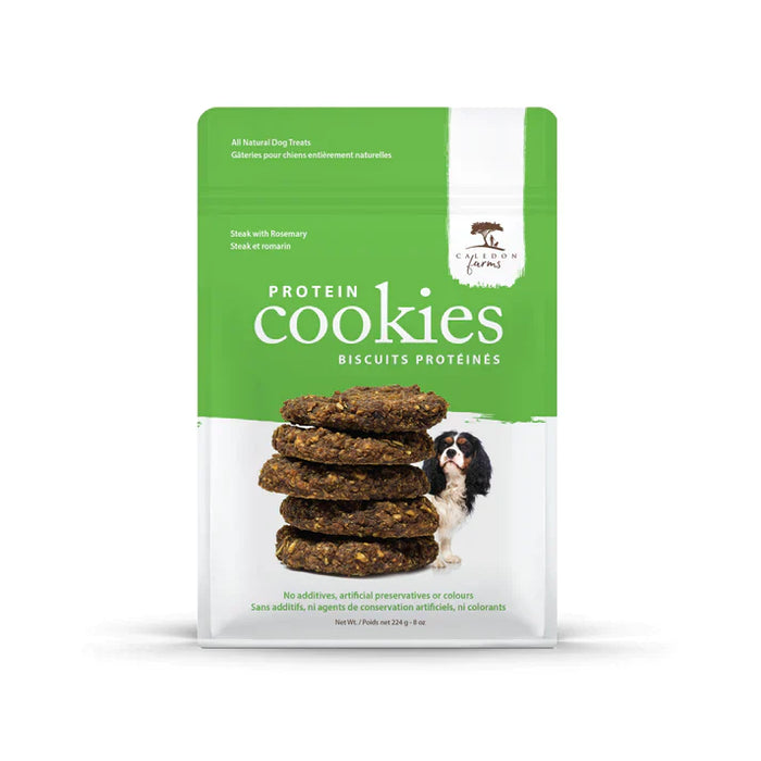 Caledon Farms DG Treat Rosemary Steak Protein Cookie (Pack of 4-8 Oz)