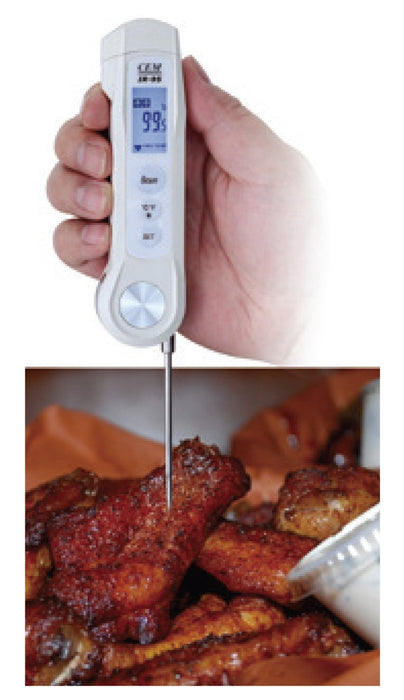 Compact Infrared Food Safety Thermometer with IR + Probe