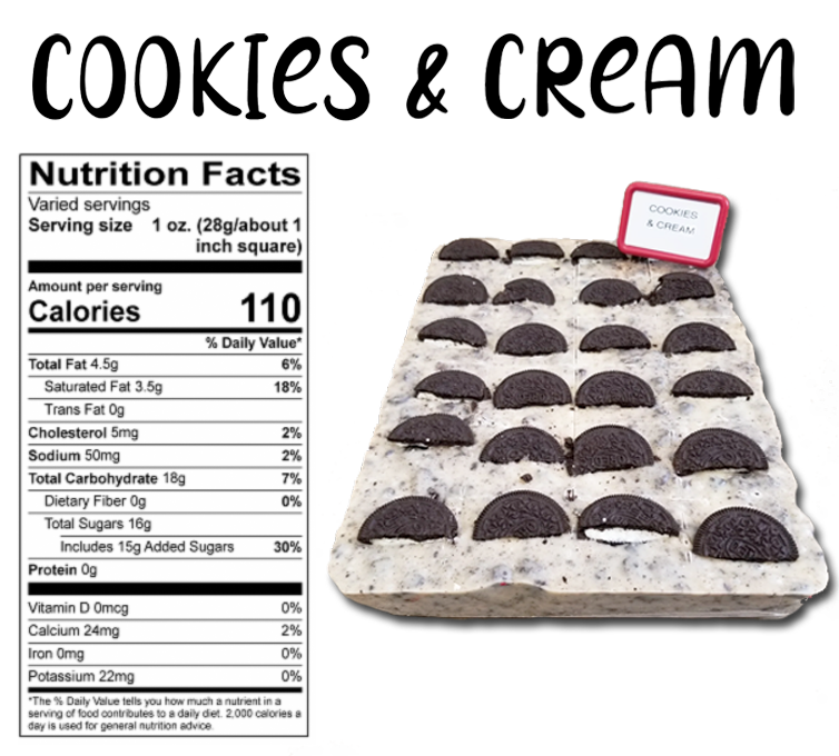 Cookies & Cream Fudge (1/2 Pound)