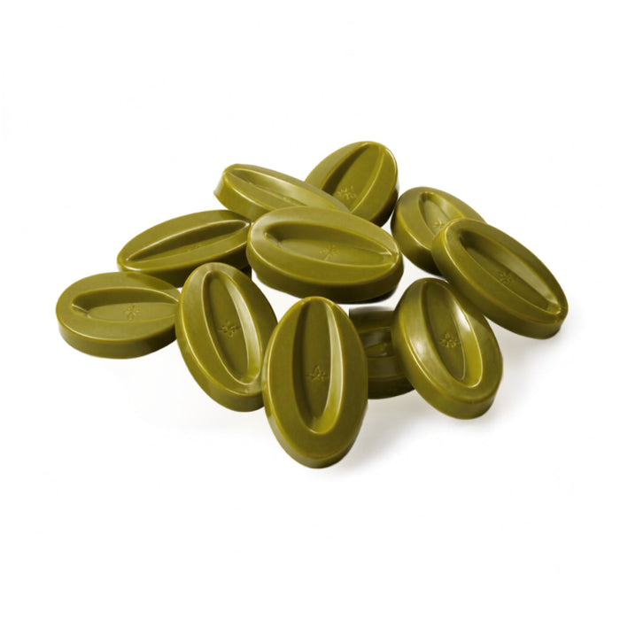 Valrhona Inspiration Matcha green tea couverture fèves for pastry and chocolate work