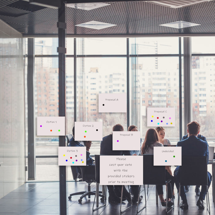 1/2" Permanent Round, Color-Code Dot Stickers: 1,000/Box