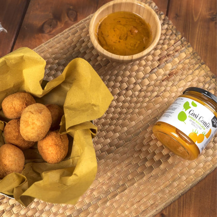 Così Com’è, Yellow Tomato Pasta Sauce with Basil – 10.23 oz (290 g)