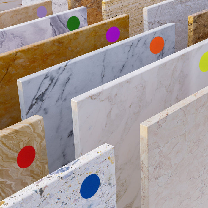 2" Permanent Color-Code Round Dot Inventory Labels: 500/Roll