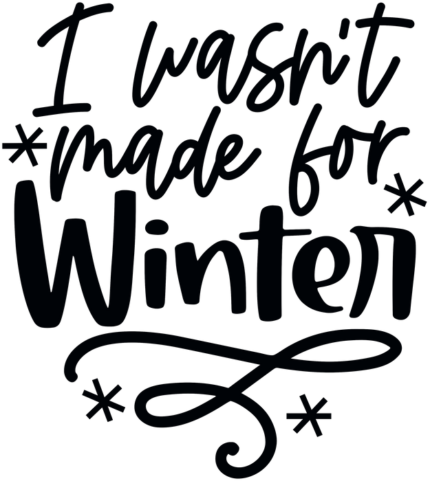 Humorous Winter Laser Engraved Sleeves