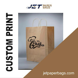 BROWN Paper Bags with Twisted Handles -ZARA-15" x 10" x 12H"