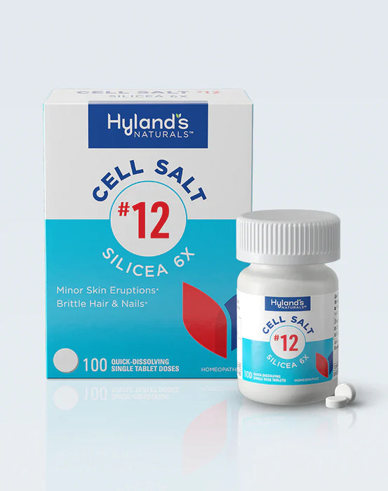Hyland's Silicea #12 Cell Salt: 100-Tablet Pack for Enhanced Cell Function