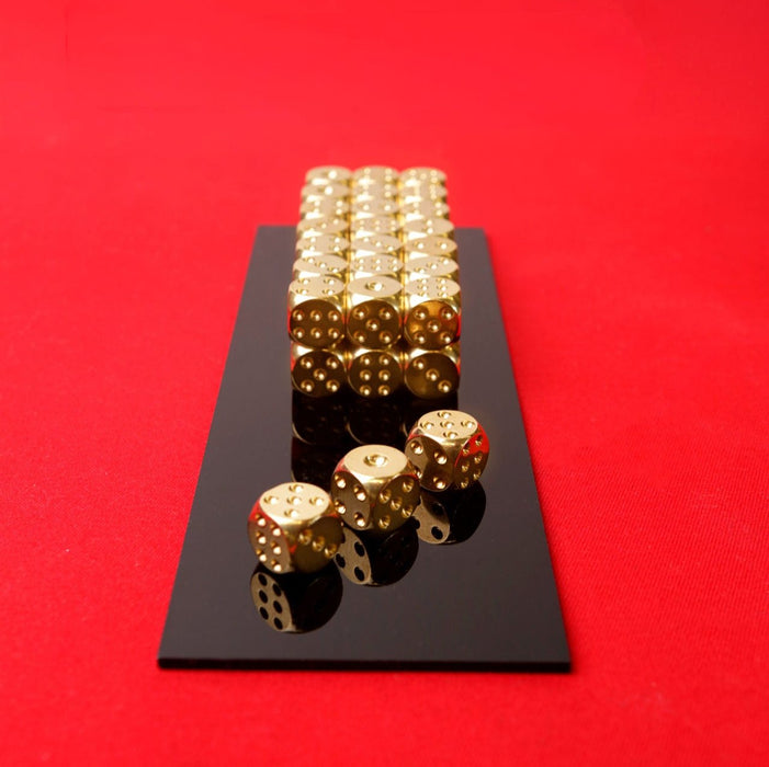 Golden Brass Dice