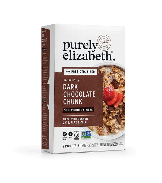 Purely Elizabeth Oatmeal Chocolate Chunk (Pack of 6 - 9.12 Oz Bags)