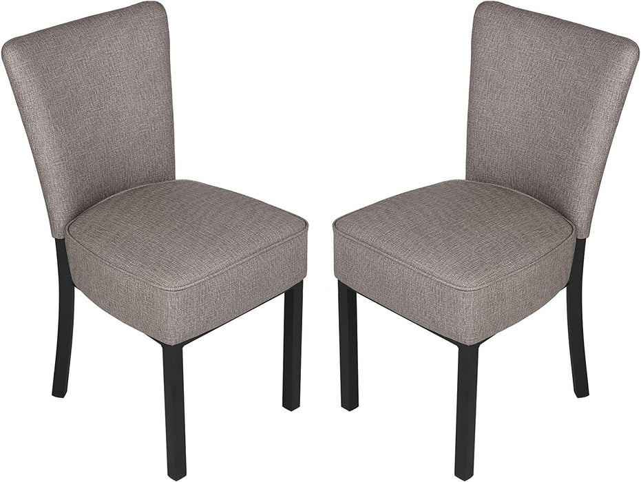 2 Set Kitchen Dining Chairs w/ Soft Cushion Modern Dining Room PU Leather Side Chairs