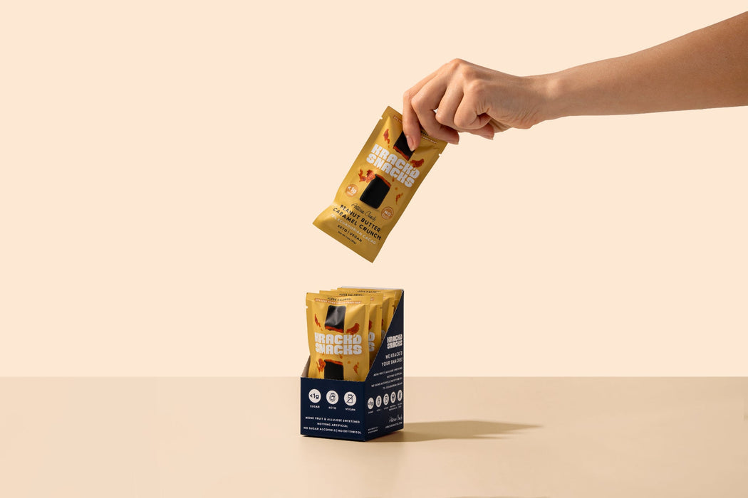 Dark Chocolate Peanut Butter Caramel Crunch, 2g Net Carbs