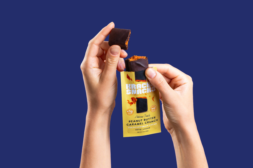 Dark Chocolate Peanut Butter Caramel Crunch, 2g Net Carbs