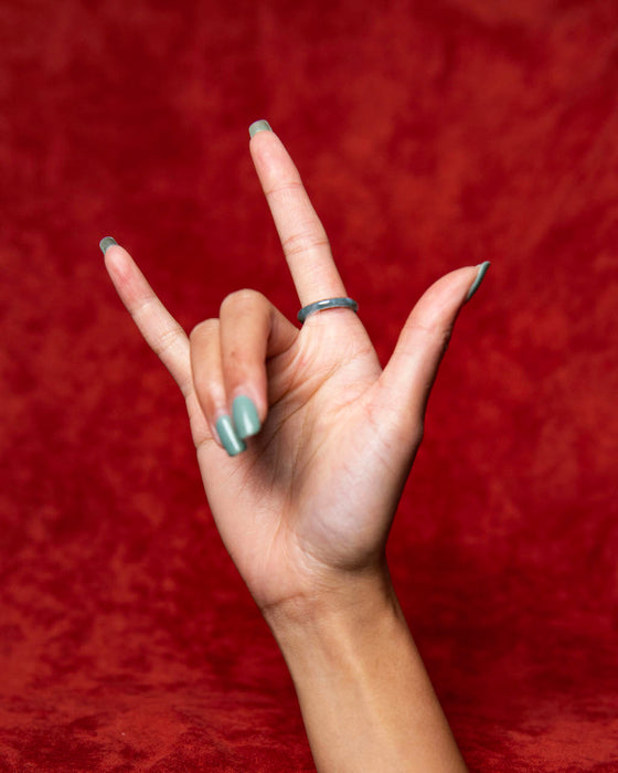 Blue Jade Ring