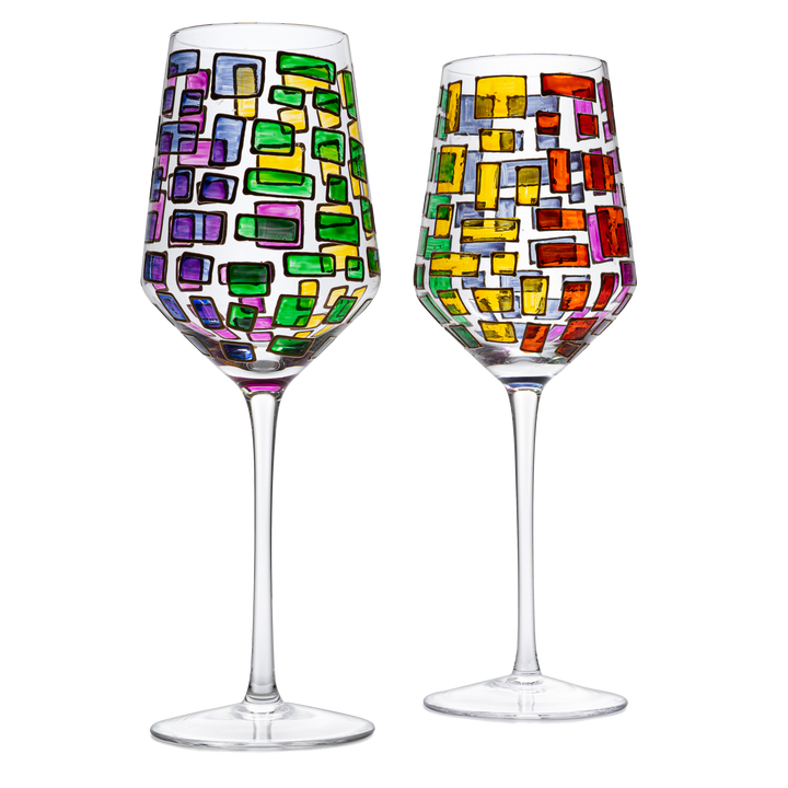 Renaissance Stained Glass Windows, (Stemmed Wine Glasses) — Specialty Food  Source