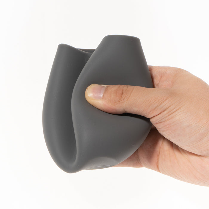 Unbreakable Silicone Stemless Wine Glassware | Set of 4 | Reusable & Shatterproof Tumbler Drinkware for Wine, Water, Cocktails, Champagne Glass for Parties, Camping, Beaches, Boats - (Dark Grey)