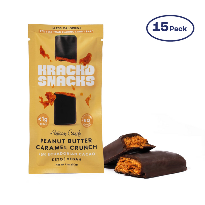 Dark Chocolate Peanut Butter Caramel Crunch, 2g Net Carbs