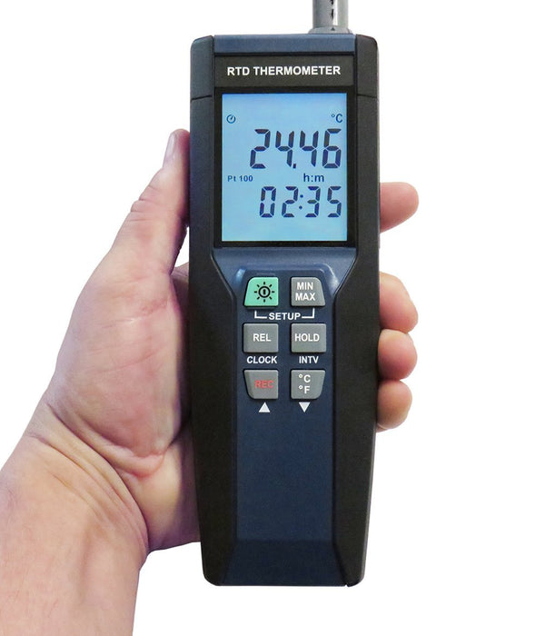 Datalogging RTD Thermometer - Certified