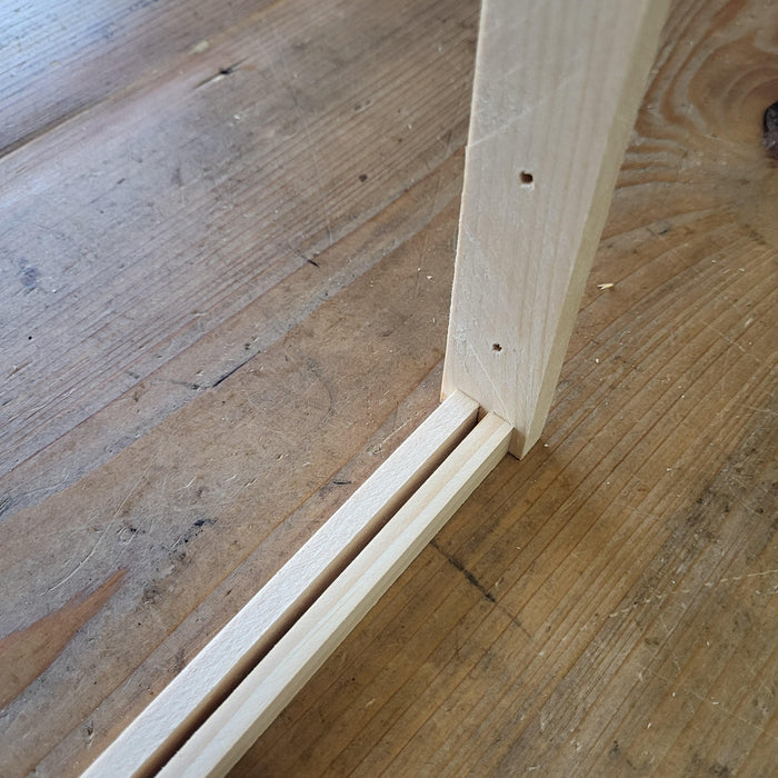 Deep 9 1/8 Inch Langstroth Frame, Wedged Top / Split Bottom with Holes