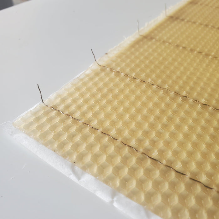 Deep Beeswax Foundation - Wired With Hooks - 8 3/8-inch