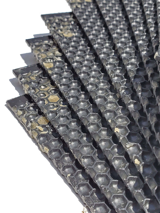 Deep, Black Plastic Foundation with Double Beeswax