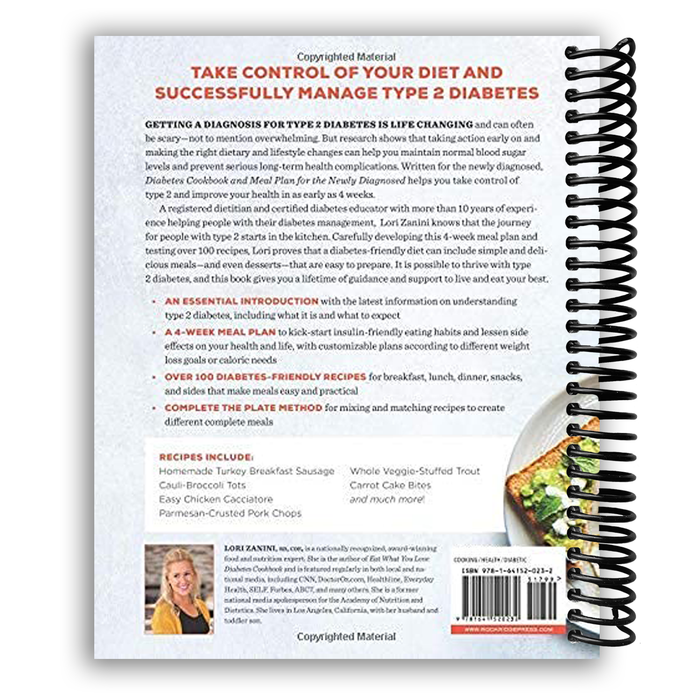 Diabetic Cookbook & Meal Plan (Spiral Bound)