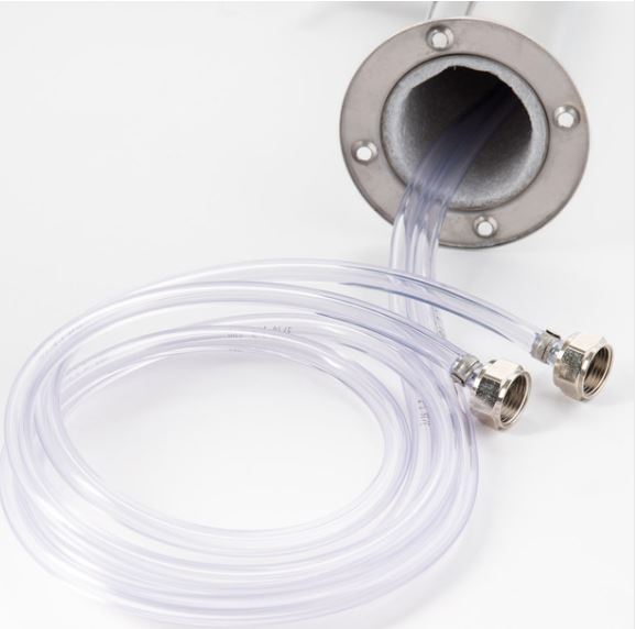 Double Faucet SS Body 3" Column Tower