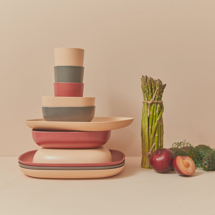 Bamboo Medium Cup - 4 Piece Set - Smoke