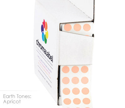 1/4" Permanent Round, Color-Code Dots: 1,000/Box