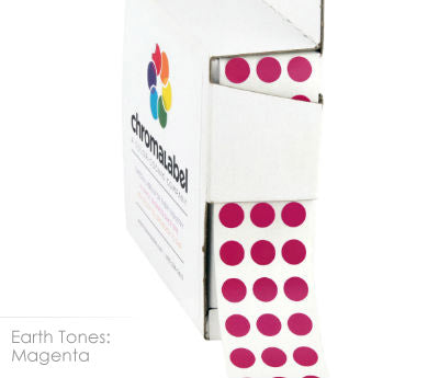 1/4" Permanent Round, Color-Code Dots: 1,000/Box