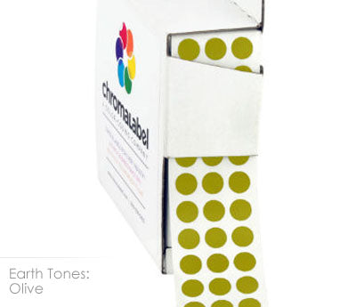 1/4" Permanent Round, Color-Code Dots: 1,000/Box