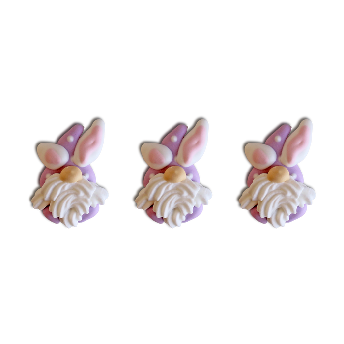 Easter Bunny Gnomes Royal Icing Decs (12ct)