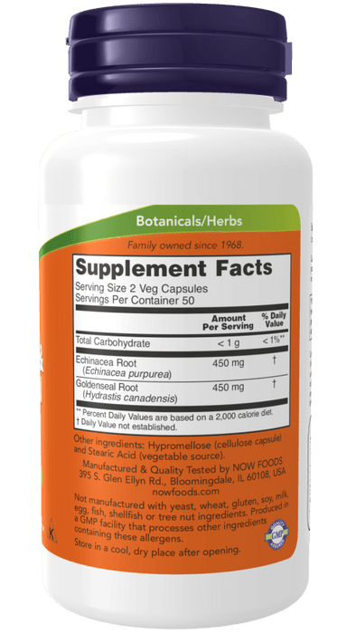 Echinacea And Goldenseal Root 225/225mg Blend