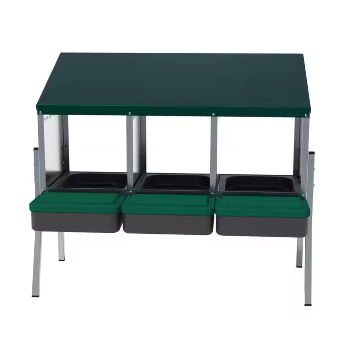 EggHouse Galvanized Nesting Box (Up to 30 Birds)