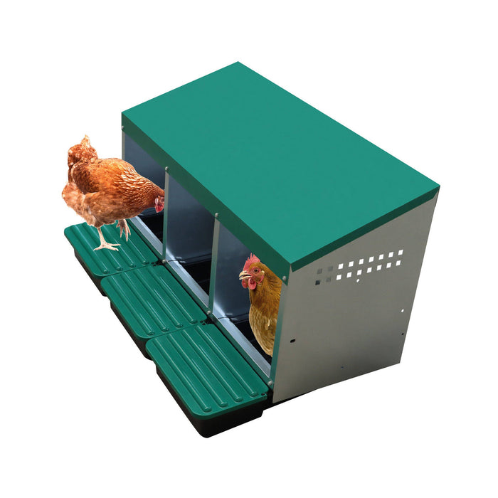 EggHouse Galvanized Nesting Box (Up to 30 Birds)